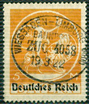 1920 BAVARIA OVERPRINT (026495)